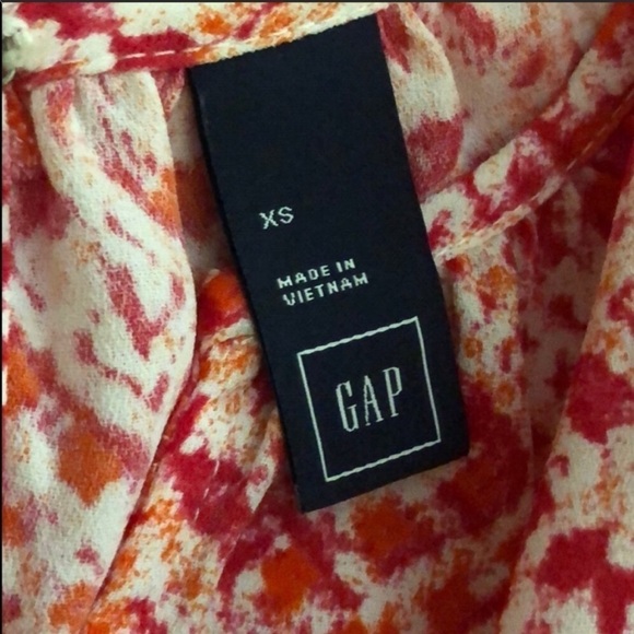 GAP red pink patterned romper - Picture 8 of 9
